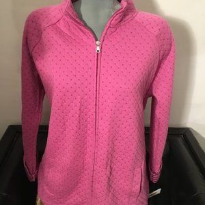 Croft & Barrow front-zip knit jacket